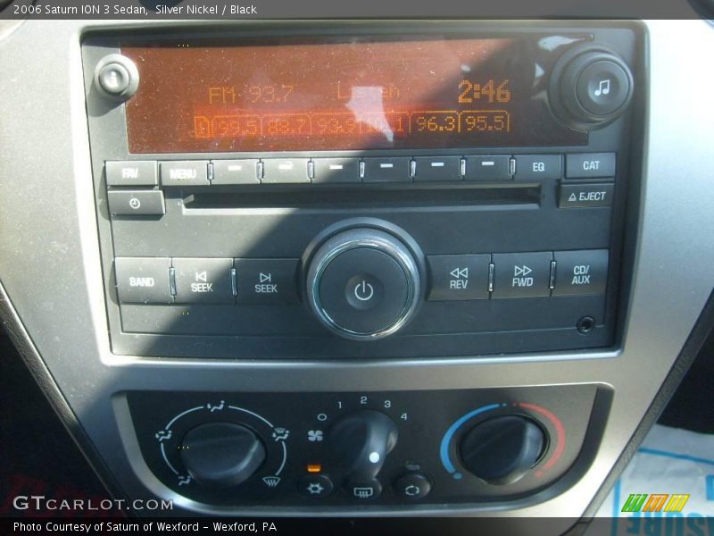 Silver Nickel / Black 2006 Saturn ION 3 Sedan