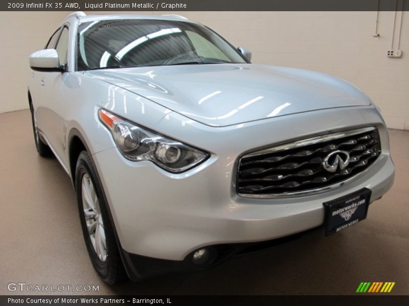 Liquid Platinum Metallic / Graphite 2009 Infiniti FX 35 AWD