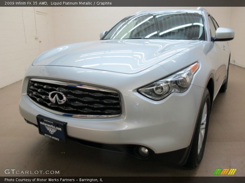 Liquid Platinum Metallic / Graphite 2009 Infiniti FX 35 AWD
