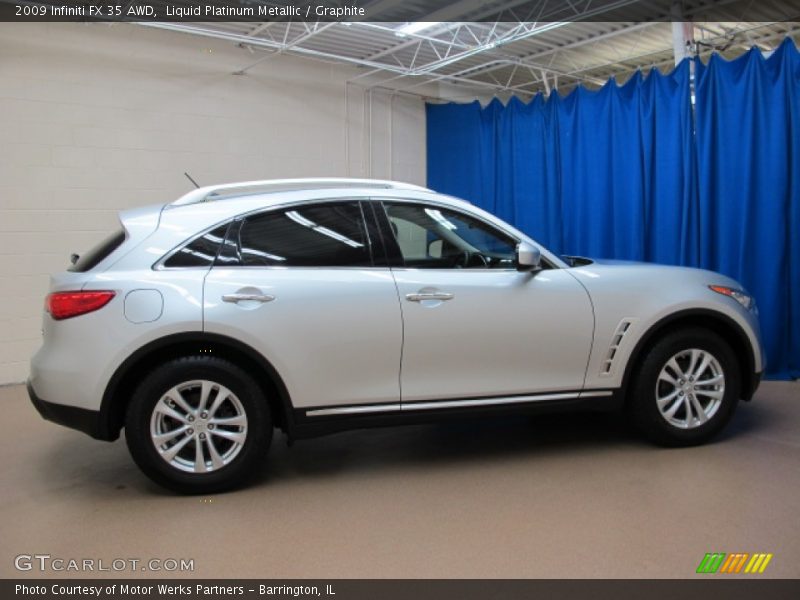 Liquid Platinum Metallic / Graphite 2009 Infiniti FX 35 AWD
