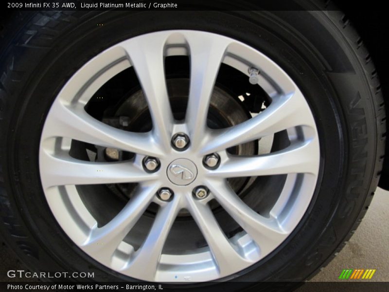 Liquid Platinum Metallic / Graphite 2009 Infiniti FX 35 AWD