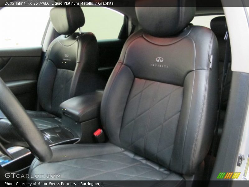 Liquid Platinum Metallic / Graphite 2009 Infiniti FX 35 AWD