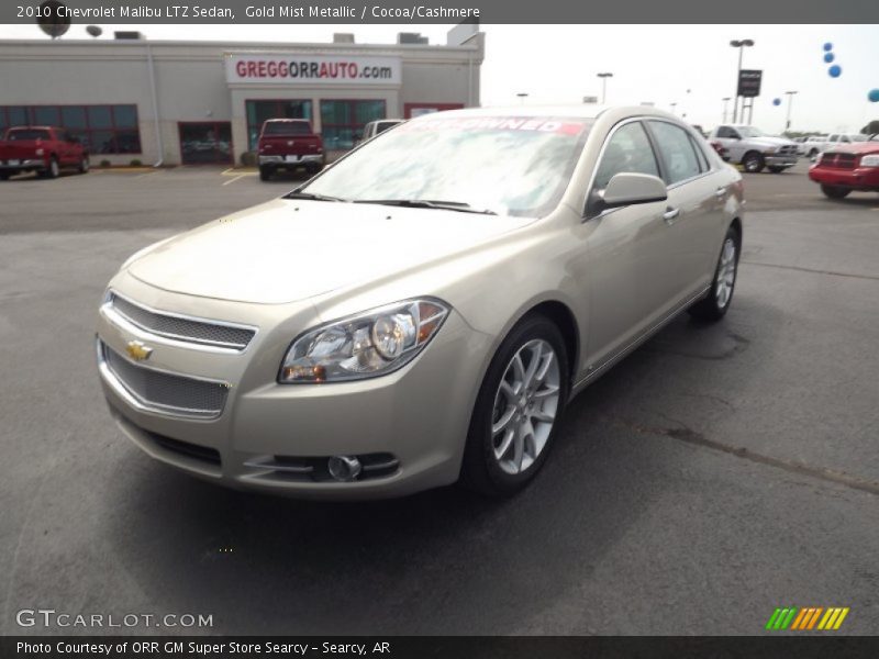 Gold Mist Metallic / Cocoa/Cashmere 2010 Chevrolet Malibu LTZ Sedan