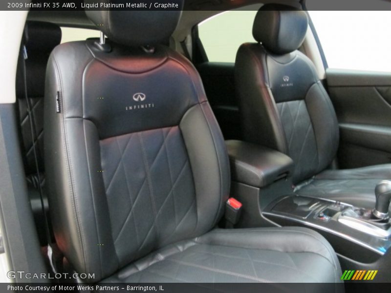 Liquid Platinum Metallic / Graphite 2009 Infiniti FX 35 AWD
