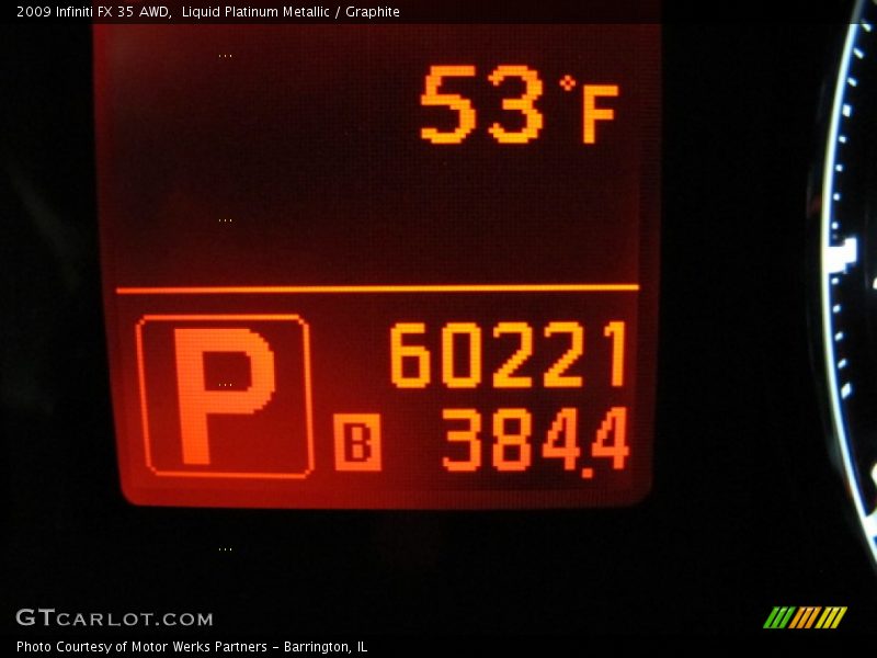 Liquid Platinum Metallic / Graphite 2009 Infiniti FX 35 AWD