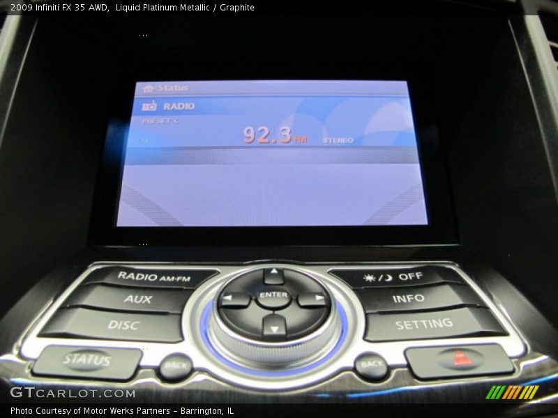 Liquid Platinum Metallic / Graphite 2009 Infiniti FX 35 AWD
