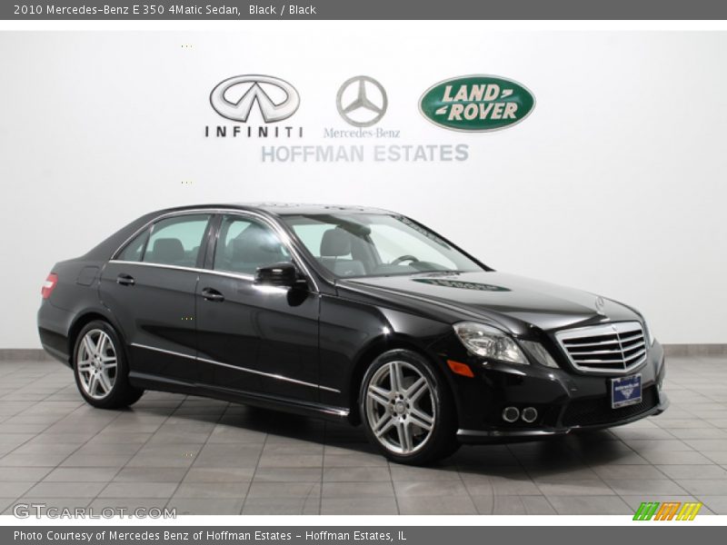 Black / Black 2010 Mercedes-Benz E 350 4Matic Sedan