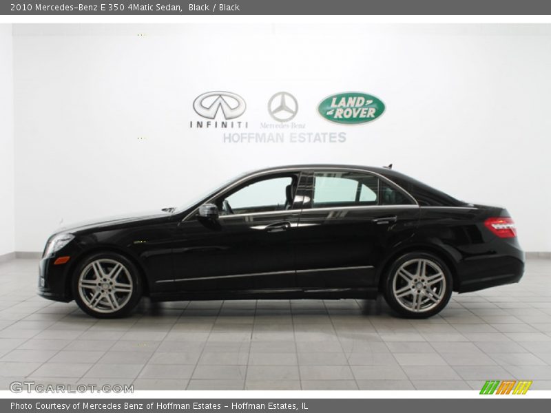 Black / Black 2010 Mercedes-Benz E 350 4Matic Sedan
