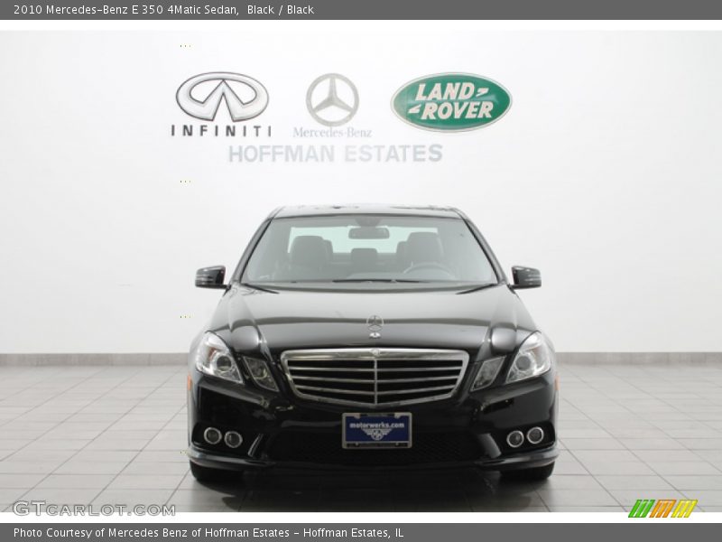Black / Black 2010 Mercedes-Benz E 350 4Matic Sedan