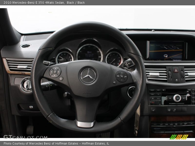 Black / Black 2010 Mercedes-Benz E 350 4Matic Sedan