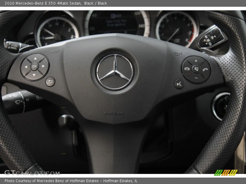 Black / Black 2010 Mercedes-Benz E 350 4Matic Sedan