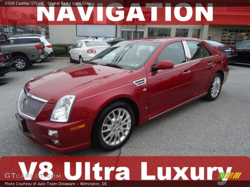 Crystal Red / Light Gray 2008 Cadillac STS V8