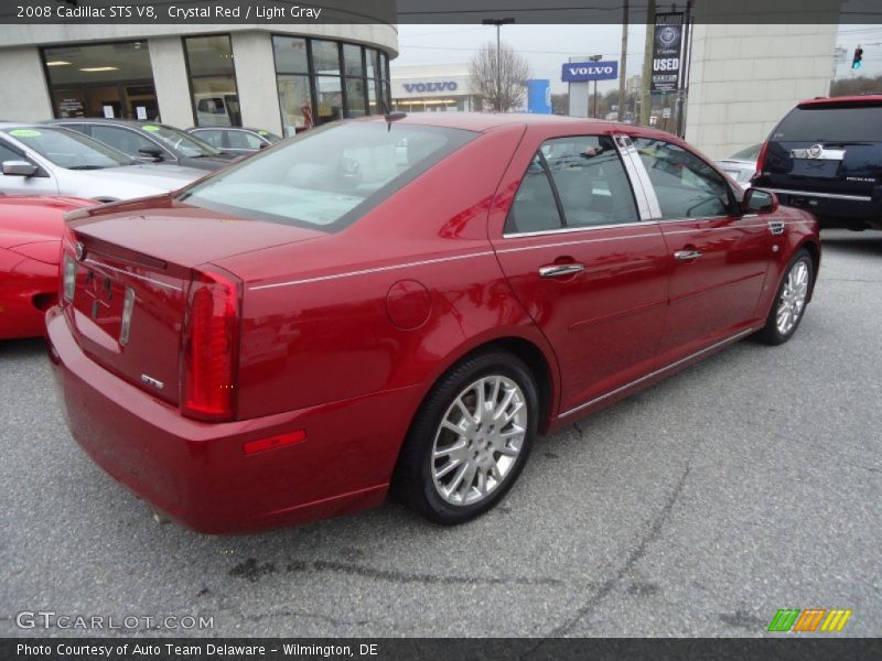 Crystal Red / Light Gray 2008 Cadillac STS V8