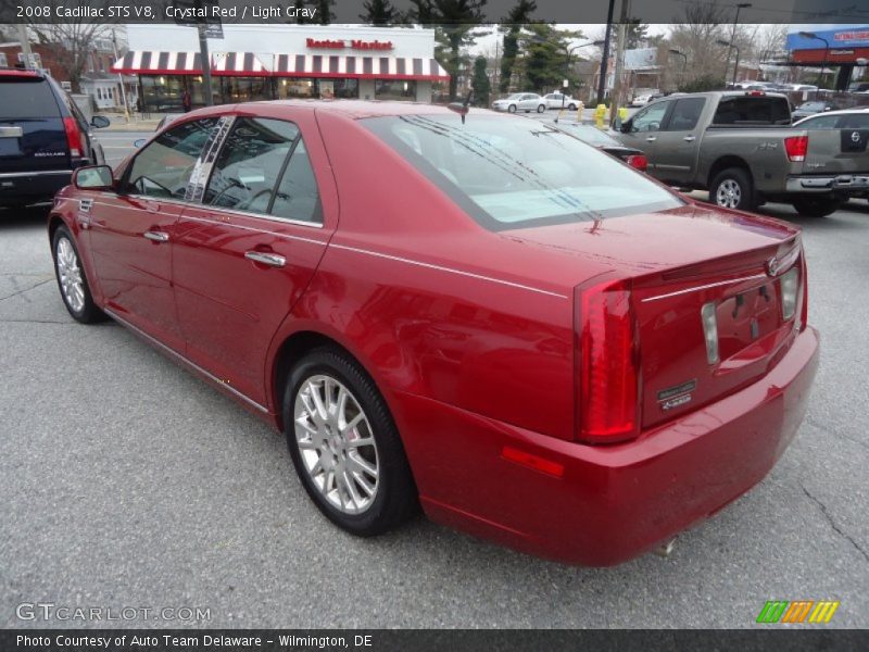Crystal Red / Light Gray 2008 Cadillac STS V8