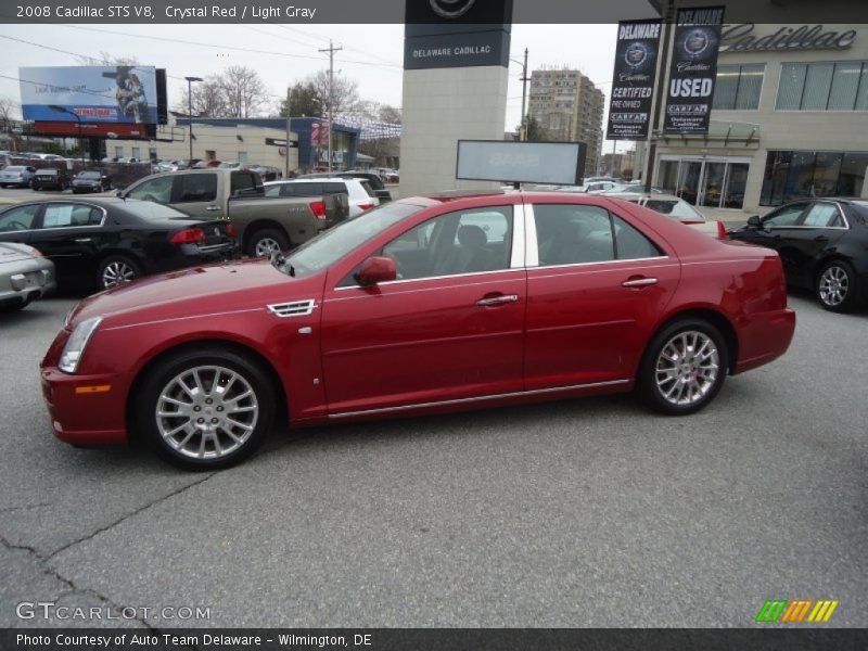 Crystal Red / Light Gray 2008 Cadillac STS V8