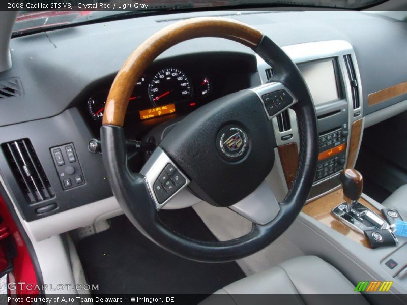 Crystal Red / Light Gray 2008 Cadillac STS V8