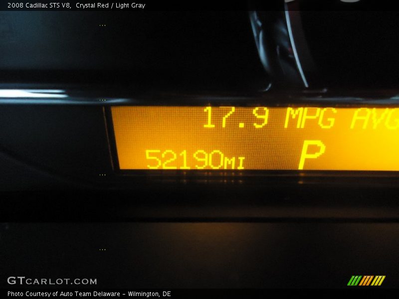 Crystal Red / Light Gray 2008 Cadillac STS V8
