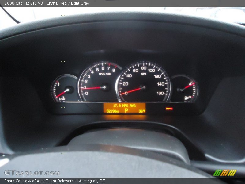 Crystal Red / Light Gray 2008 Cadillac STS V8