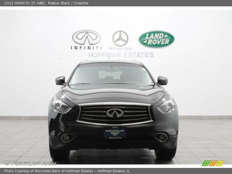 Malbec Black / Graphite 2012 Infiniti FX 35 AWD
