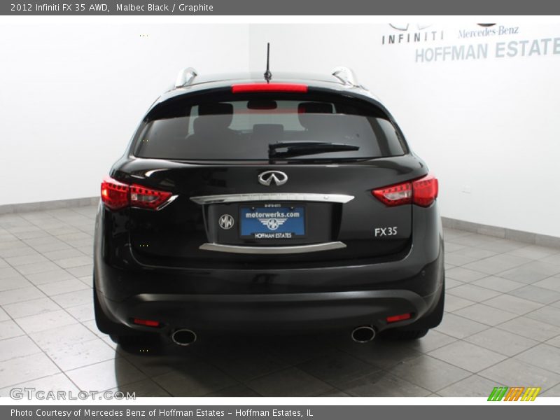 Malbec Black / Graphite 2012 Infiniti FX 35 AWD