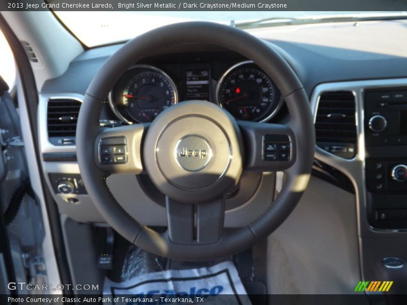 Bright Silver Metallic / Dark Graystone/Medium Graystone 2013 Jeep Grand Cherokee Laredo