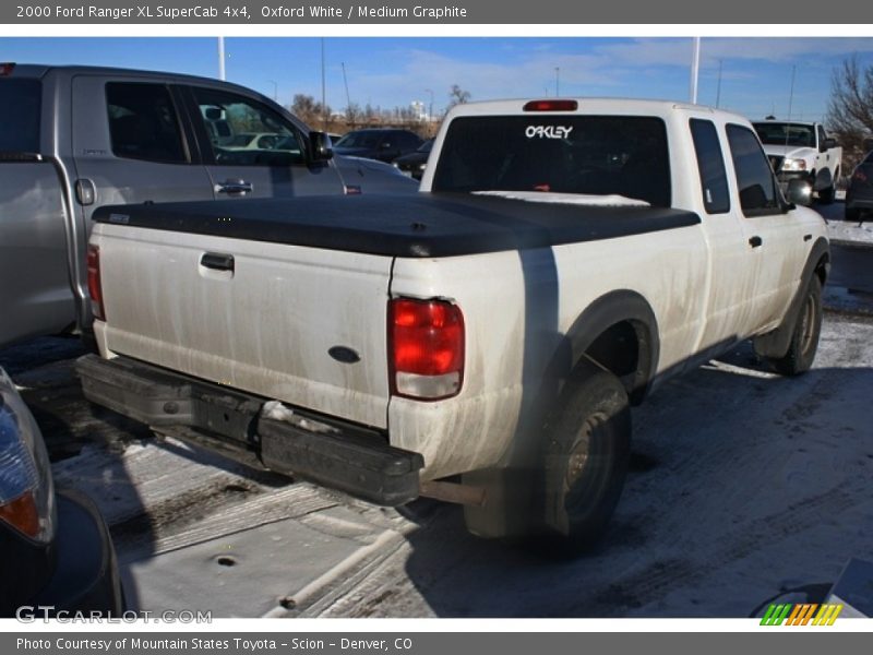 Oxford White / Medium Graphite 2000 Ford Ranger XL SuperCab 4x4