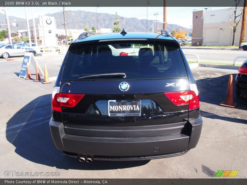 Jet Black / Black 2005 BMW X3 3.0i