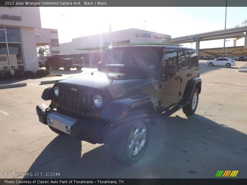 Black / Black 2013 Jeep Wrangler Unlimited Sahara 4x4