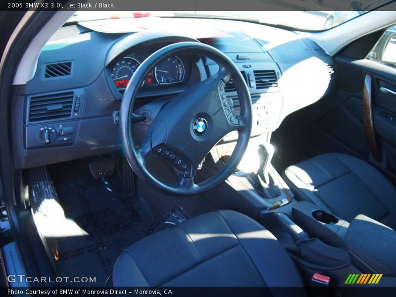 Jet Black / Black 2005 BMW X3 3.0i