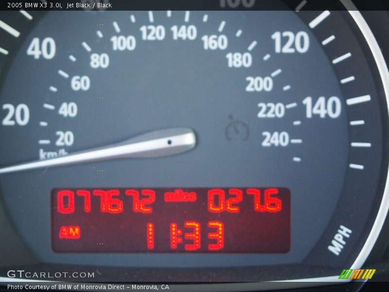 Jet Black / Black 2005 BMW X3 3.0i