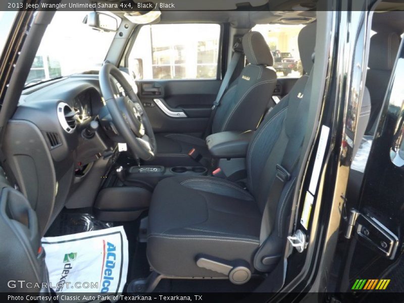 Black / Black 2013 Jeep Wrangler Unlimited Sahara 4x4