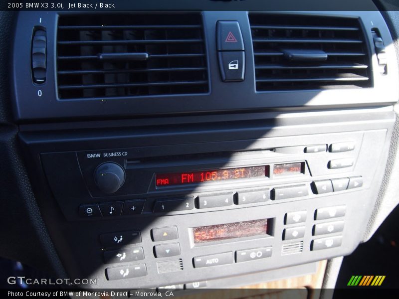 Jet Black / Black 2005 BMW X3 3.0i