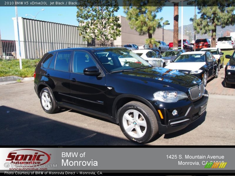 Jet Black / Black 2010 BMW X5 xDrive30i