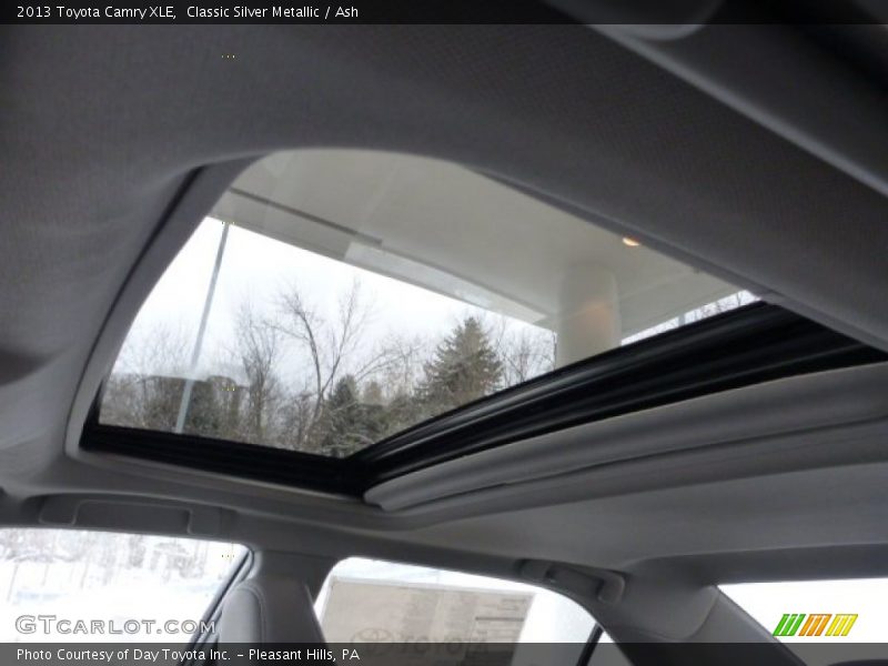 Sunroof of 2013 Camry XLE