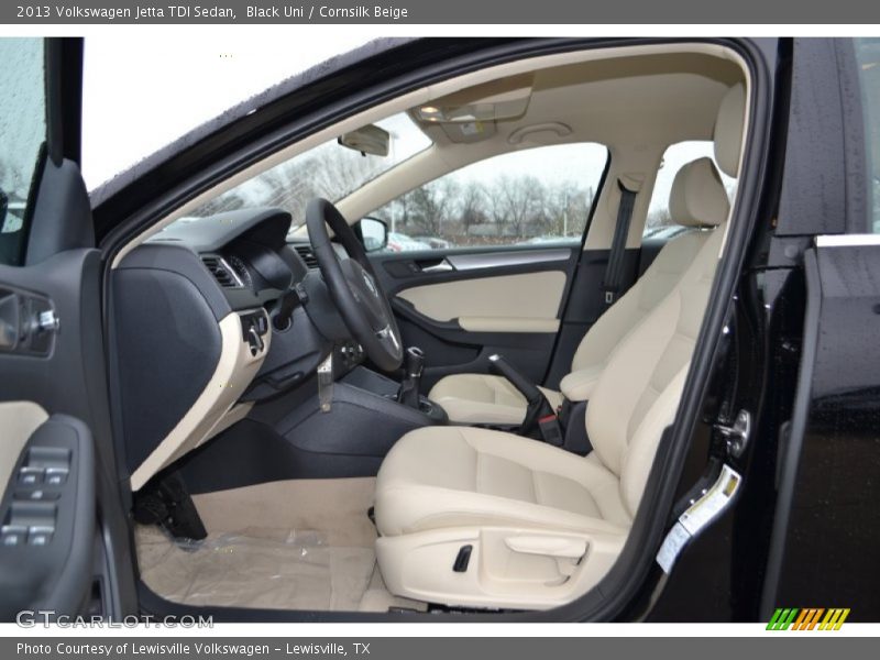 Black Uni / Cornsilk Beige 2013 Volkswagen Jetta TDI Sedan