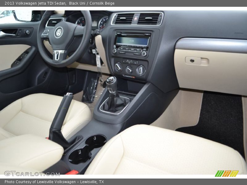 Black Uni / Cornsilk Beige 2013 Volkswagen Jetta TDI Sedan