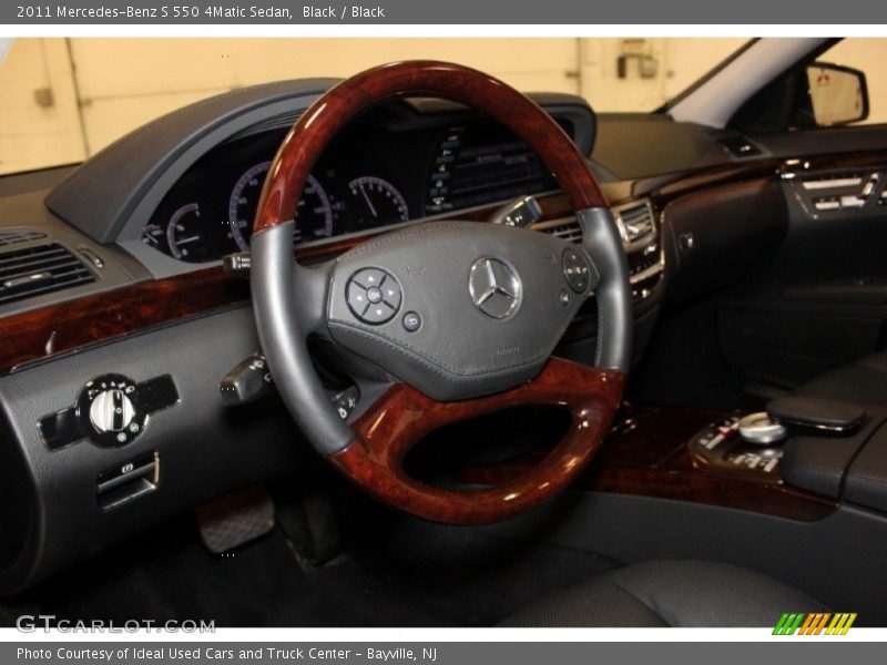 Black / Black 2011 Mercedes-Benz S 550 4Matic Sedan
