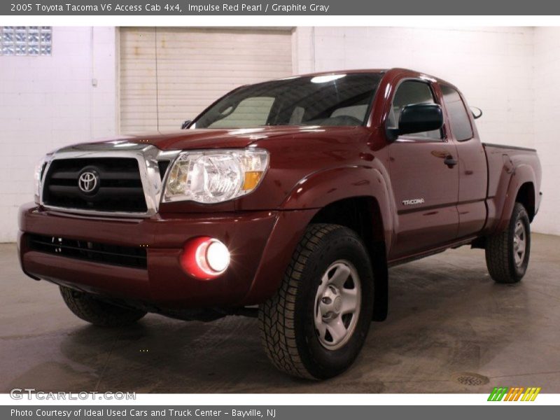 Impulse Red Pearl / Graphite Gray 2005 Toyota Tacoma V6 Access Cab 4x4