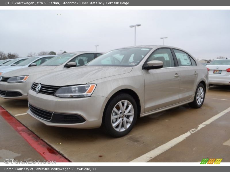 Moonrock Silver Metallic / Cornsilk Beige 2013 Volkswagen Jetta SE Sedan