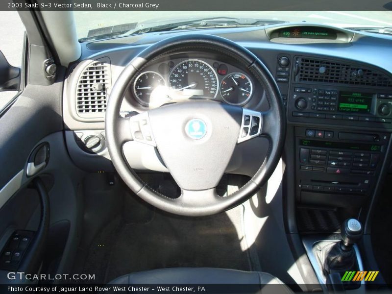 Black / Charcoal Grey 2003 Saab 9-3 Vector Sedan