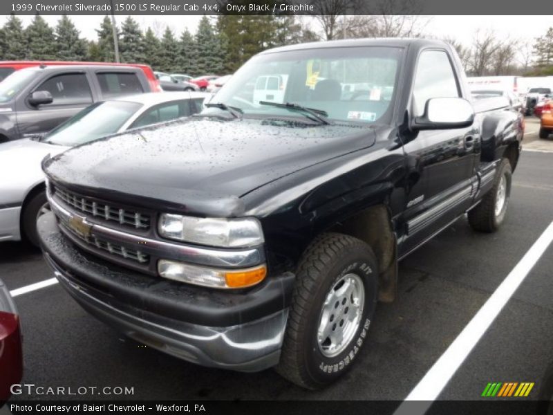 Onyx Black / Graphite 1999 Chevrolet Silverado 1500 LS Regular Cab 4x4