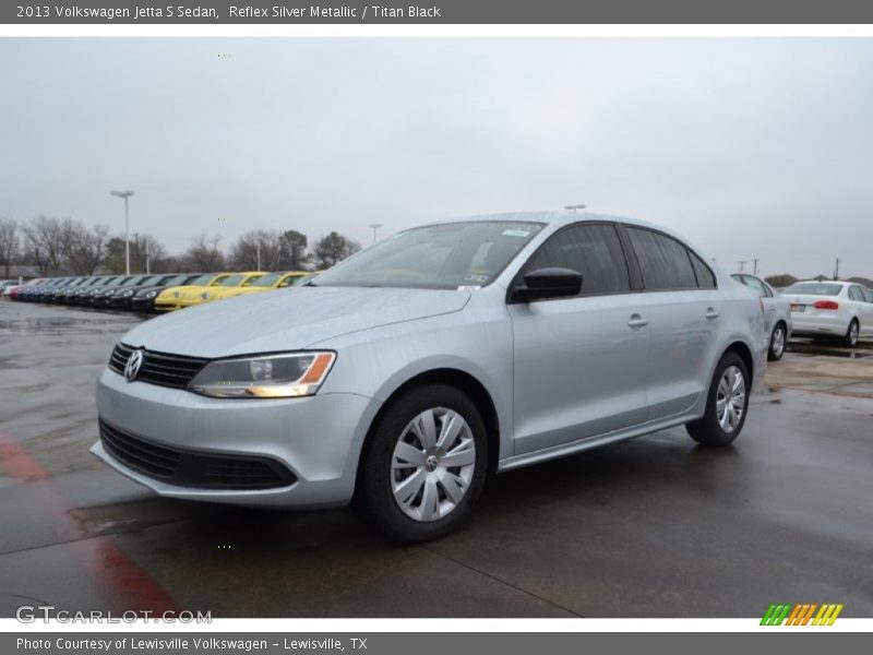 Reflex Silver Metallic / Titan Black 2013 Volkswagen Jetta S Sedan