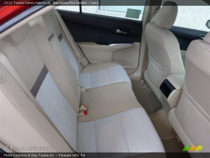 Rear Seat of 2013 Camry Hybrid LE