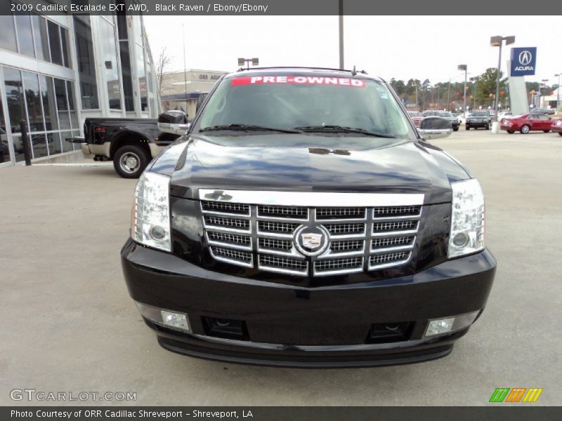 Black Raven / Ebony/Ebony 2009 Cadillac Escalade EXT AWD