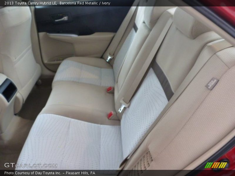 Rear Seat of 2013 Camry Hybrid LE