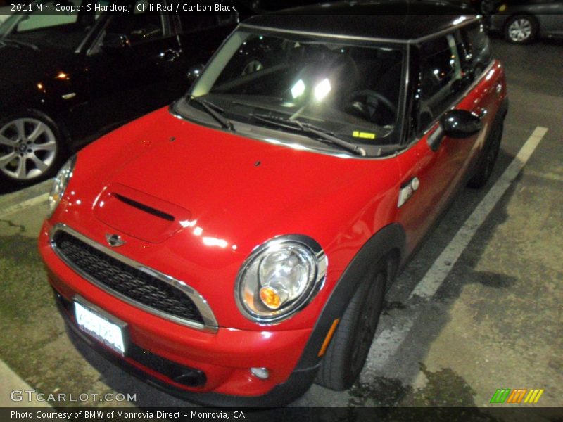 Chili Red / Carbon Black 2011 Mini Cooper S Hardtop