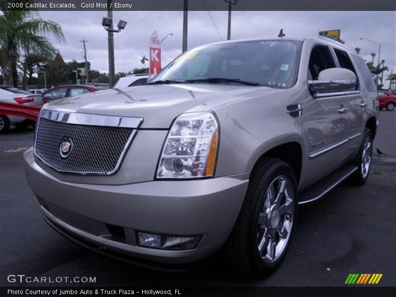 Gold Mist / Ebony 2008 Cadillac Escalade