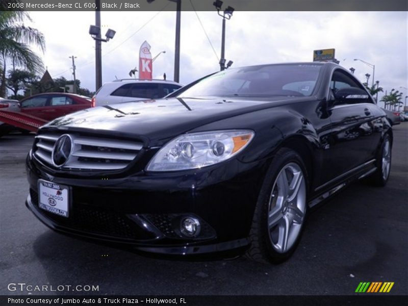 Black / Black 2008 Mercedes-Benz CL 600