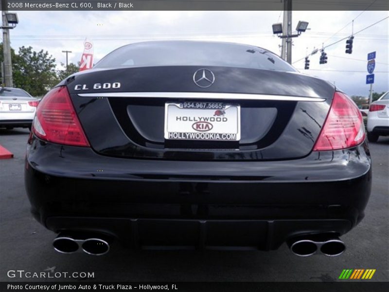 Black / Black 2008 Mercedes-Benz CL 600