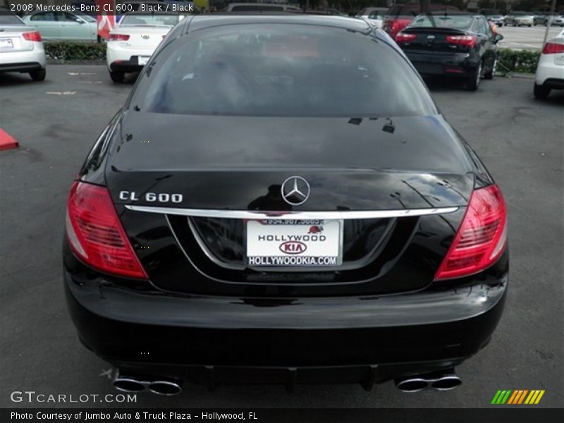 Black / Black 2008 Mercedes-Benz CL 600